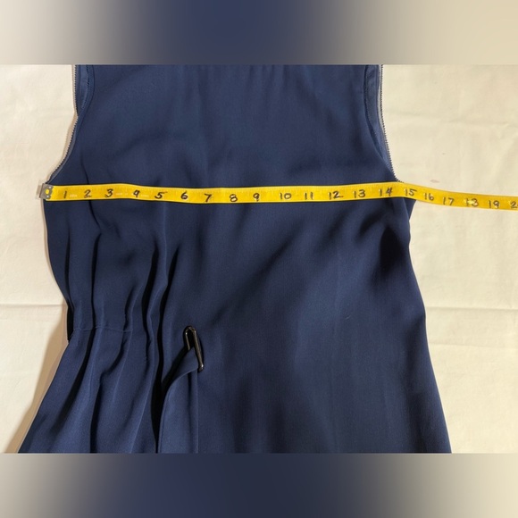 REISS Midnight Blue LIBRA sleeveless midi dress size 6 - Picture 13 of 16